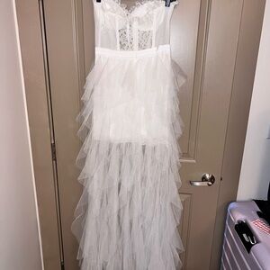 Elegant White Tulle Dress